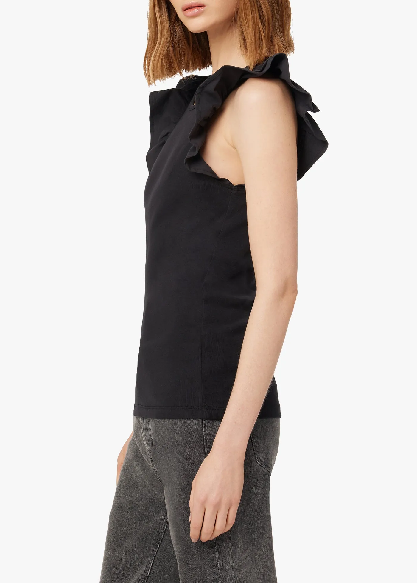 MELINDA FLUTTER SLEEVE TANK