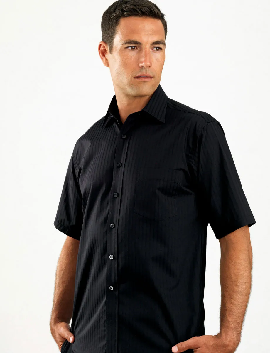 Mens Self Stripe Business Shirt