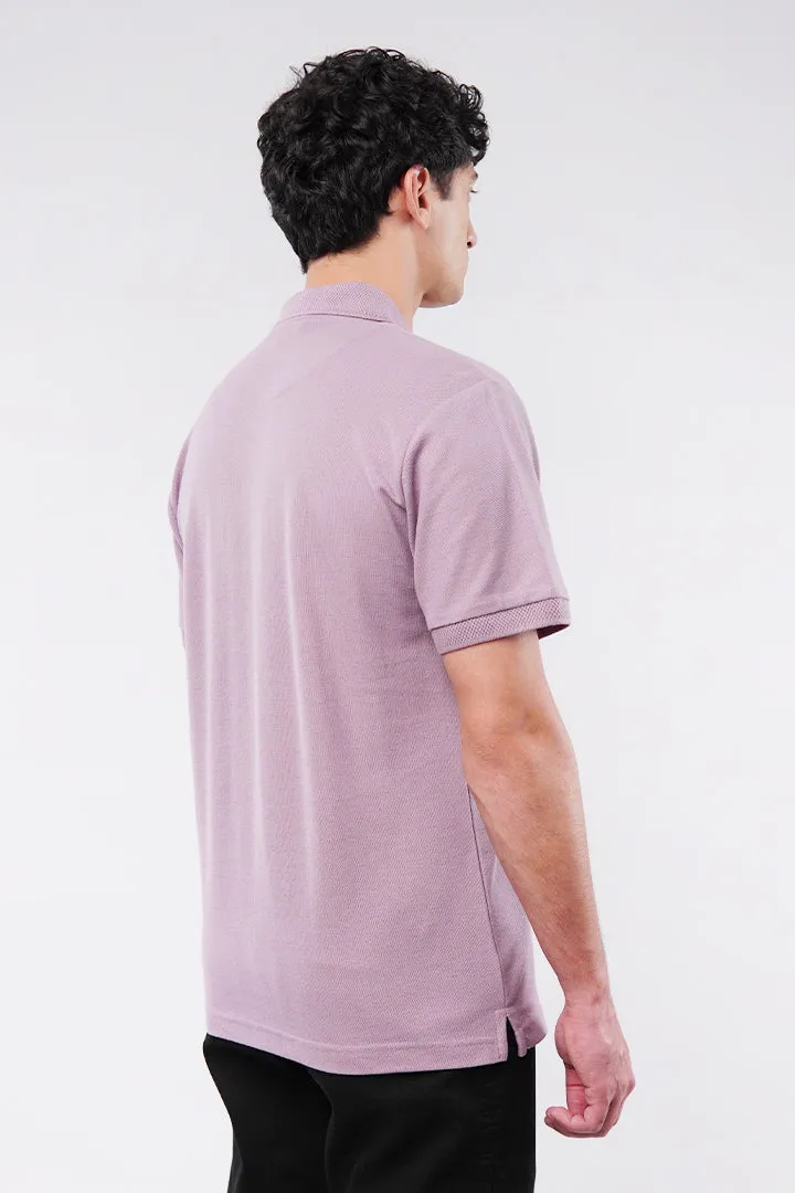 MNDZ Signature Polo Shirt - Dusty Pink