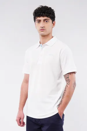 MNDZ Signature Polo Shirt - White