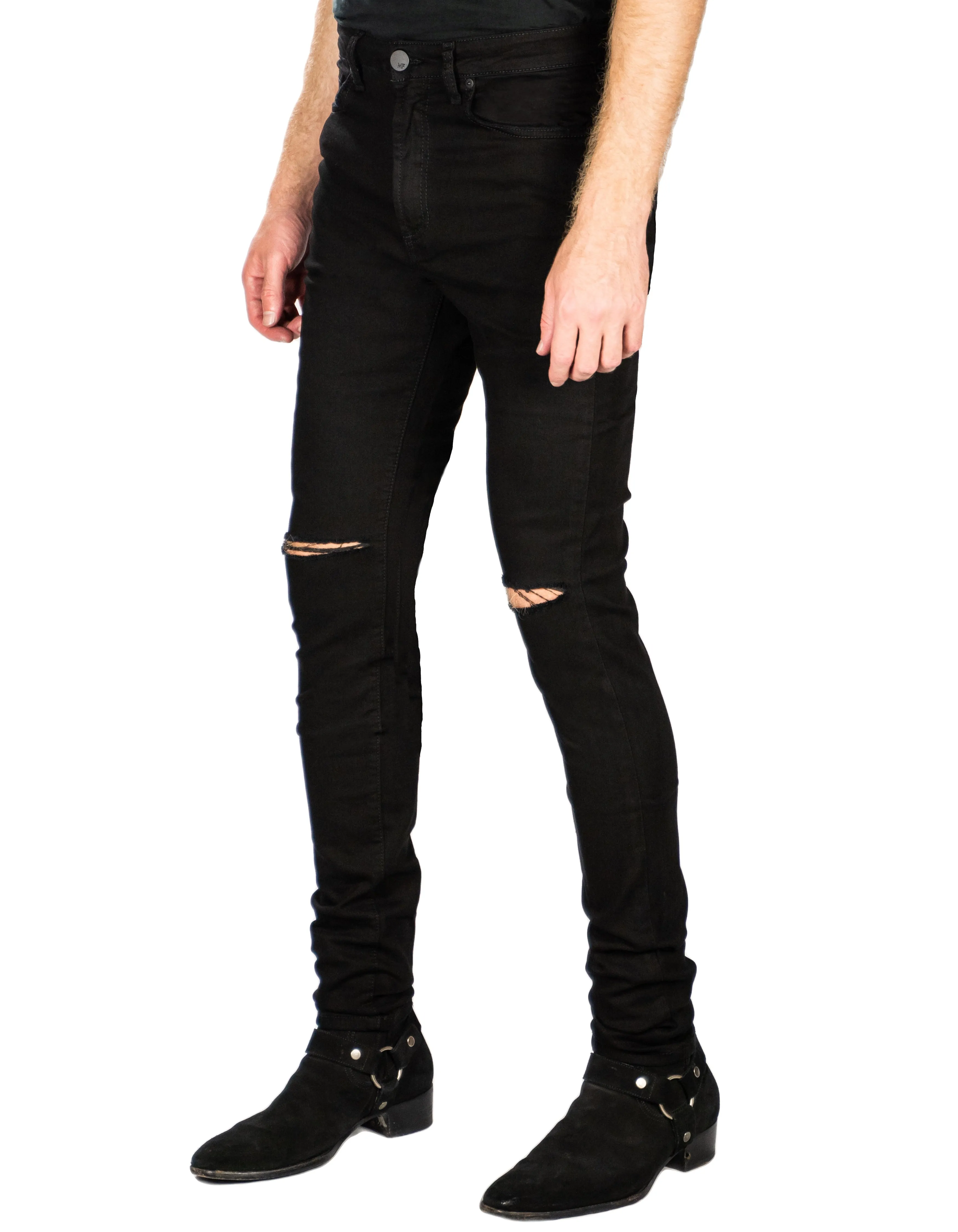 MONFRERE Jeans - Distressed Noir