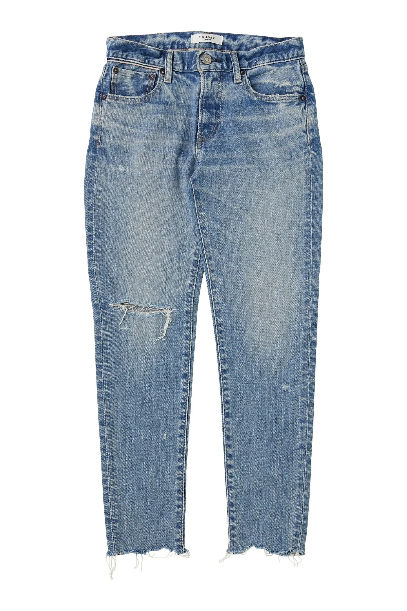 Moussy Denim Depew Skinny Jeans in Light Blue