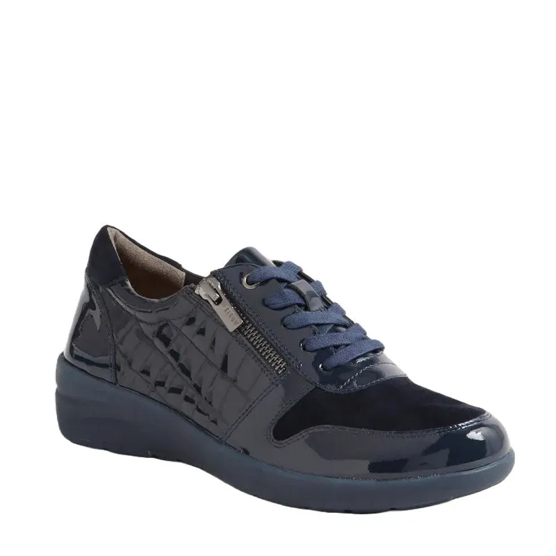 NEWTON W - NAVY-MIX LEATHER