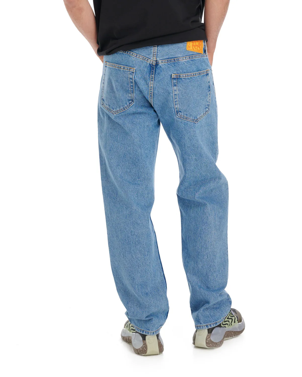 Off Planet Work Wear Straight Leg Denim - Medium Wash