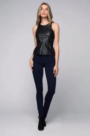 OLIVIA - Pull-On Jeggings - Dark Indigo Rinse