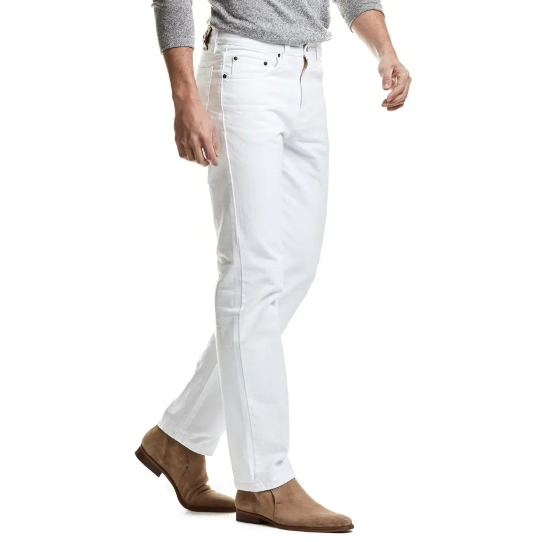 PANTALÓN DE MEZCLILLA CLASSIC PARA HOMBRE WHITE SOFT