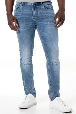 Rf02 Ripped Skinny Denim Jeans _ 140442 _ Mid Wash