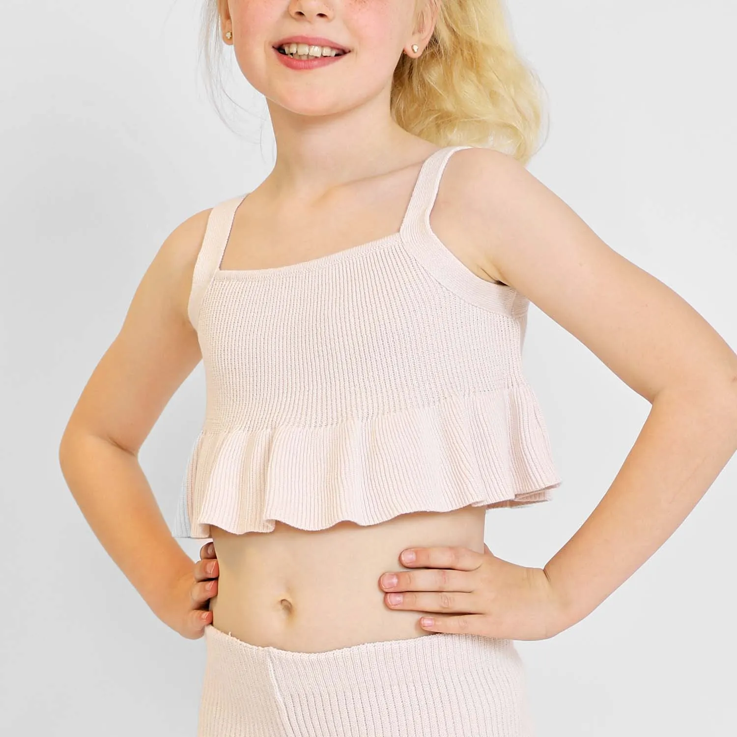 Roze crop tops voor meisjes