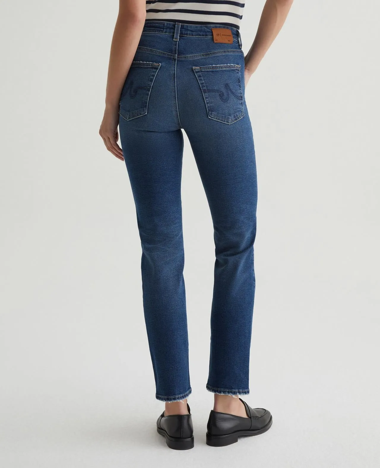 SAIGE HIGH RISE STRAIGHT LEG (9 YEARS ELMHURST) - A.G. DENIM