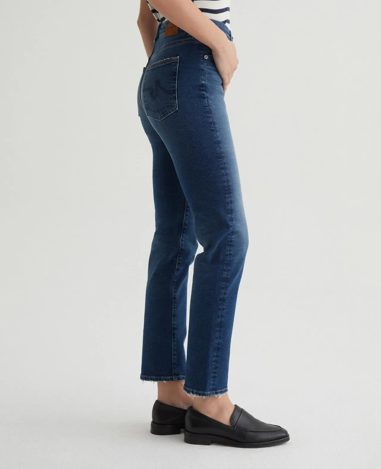 SAIGE HIGH RISE STRAIGHT LEG (9 YEARS ELMHURST) - A.G. DENIM