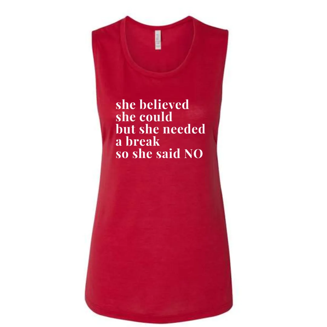 She Said No Women's Festival Tank