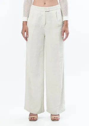 TAILORED LINEN TROUSER IN NATURAL