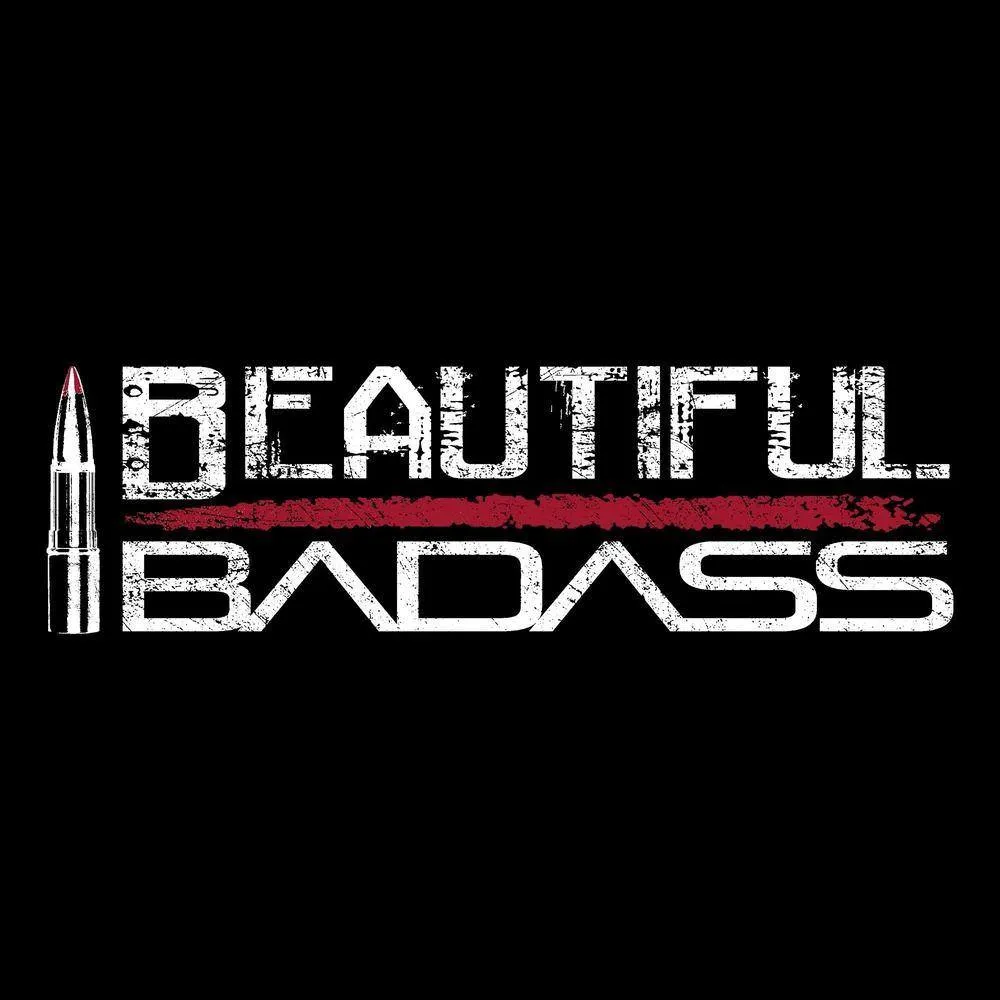 Women's Beautiful Badass Cropped T-Shirt - Black