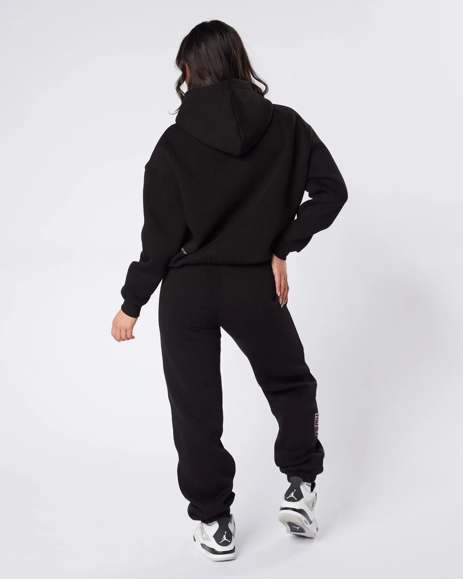 Womens Black Pink OG Badge Joggers